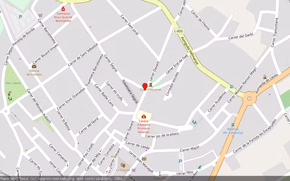 Mapa de Subasta Inmueble (Otros) en Alcarras, Lleida