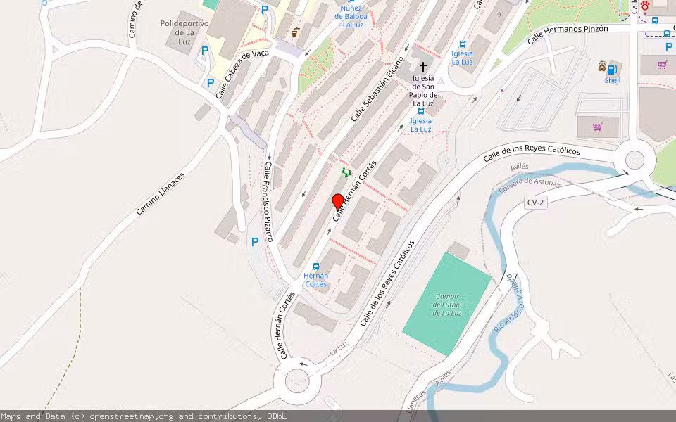 Mapa de Subasta Inmueble (Vivienda) en Avilés, Asturias