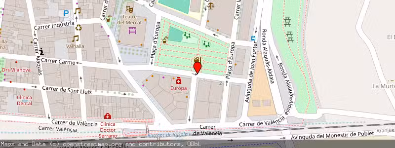 Mapa de Subasta de Inmueble (Garaje) en Aldaia, Valencia 