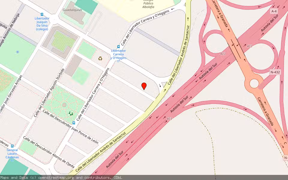 Mapa de Subasta Inmueble (Vivienda) en Cordoba, Córdoba