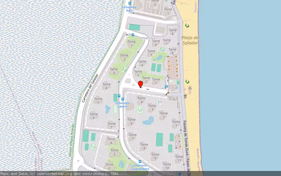 Mapa de Subasta Inmueble (Vivienda) en Alicante, Alicante/Alacant