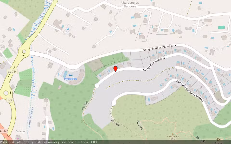 Mapa de Subasta Inmueble (Solar) en Pedreguer, Alicante/Alacant