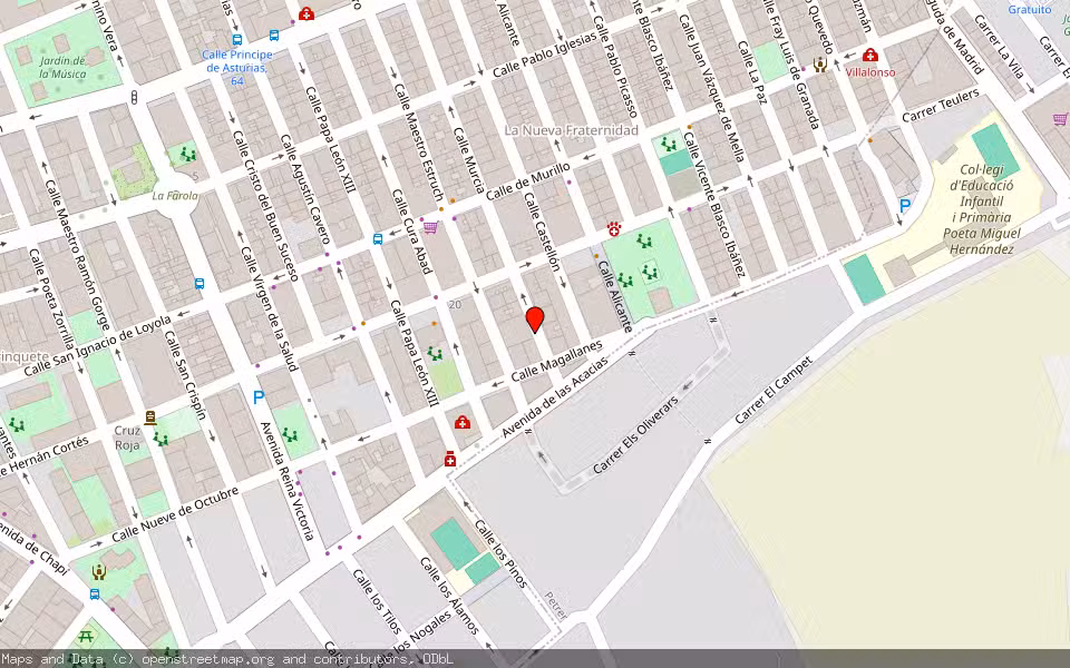 Mapa de Subasta Inmueble (Vivienda) en Elda, Alicante/Alacant