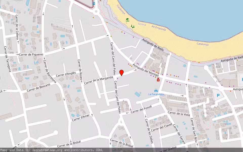 Mapa de Subasta Inmueble (Vivienda) en Escala, Girona