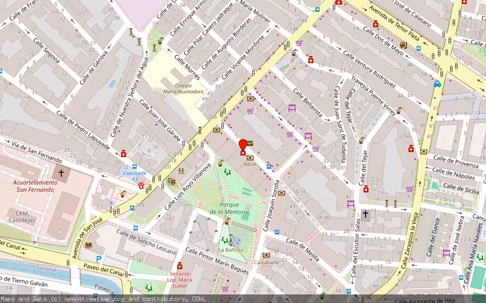 Mapa de Subasta Inmueble (Vivienda) en Zaragoza