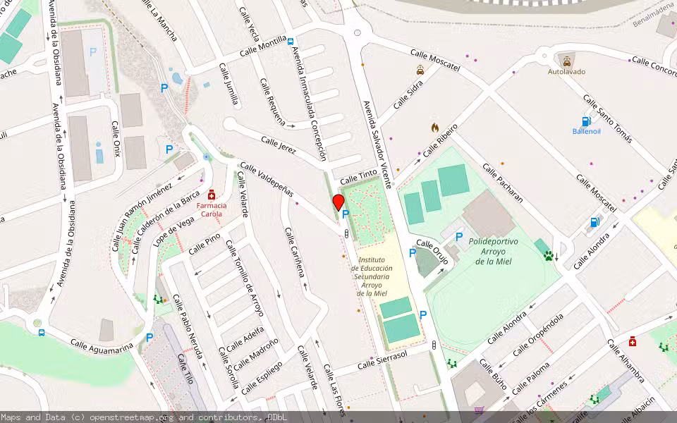 Mapa de Subasta Inmueble (Garaje) en Benalmádena, Málaga