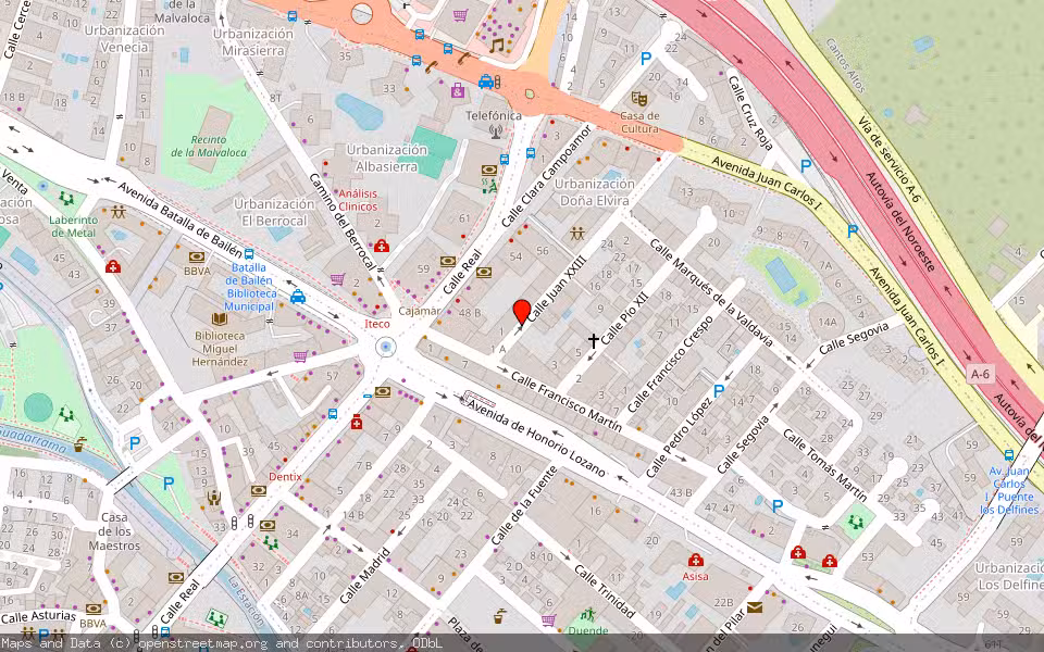 Mapa de Subasta Inmueble (Local comercial) en Collado Villalba, Madrid