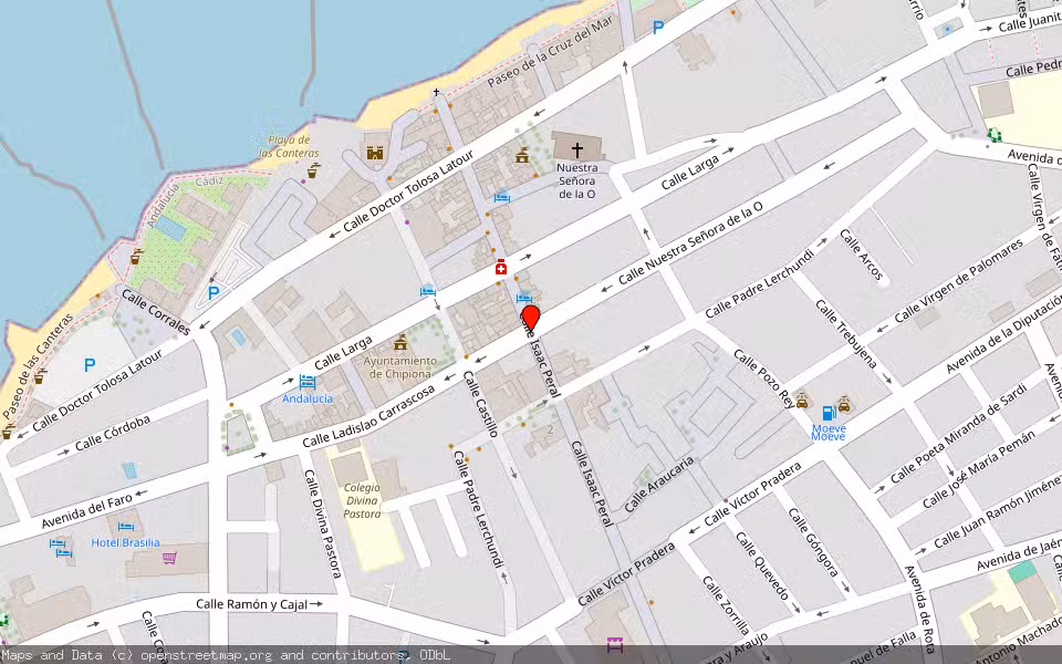 Mapa de Subasta Inmueble (Local comercial) en Chipiona, Cádiz