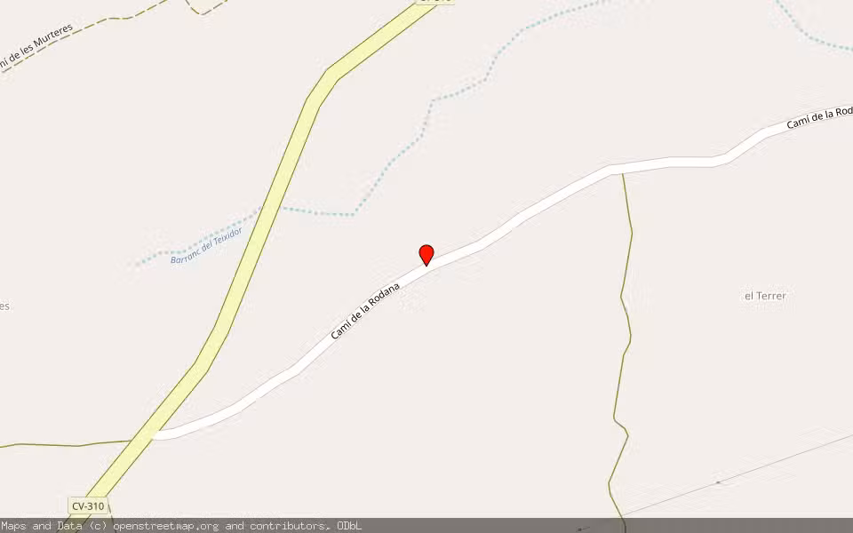Mapa de Subasta Inmueble (Finca rústica) en Algimia De Alfara, Valencia/València
