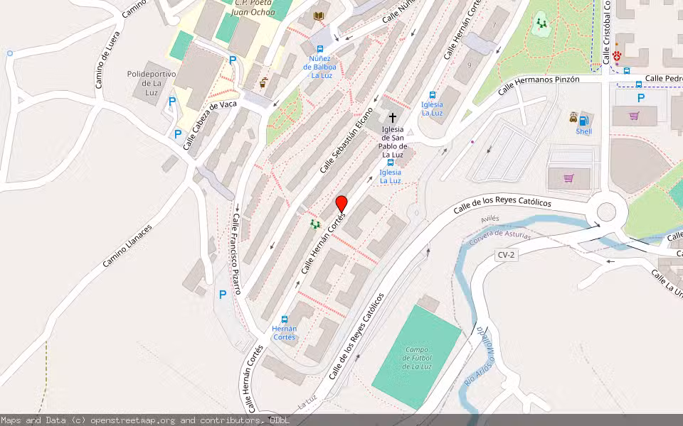 Mapa de Subasta Inmueble (Vivienda) en Aviles, Asturias