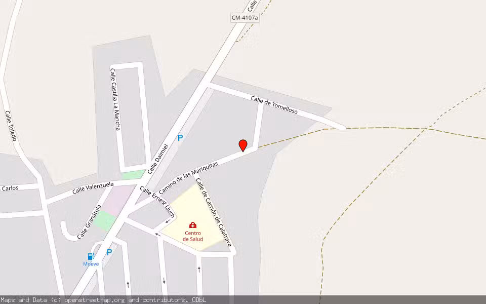 Mapa de Subasta Inmueble (Nave industrial) en Bolaños De Calatrava, Ciudad Real