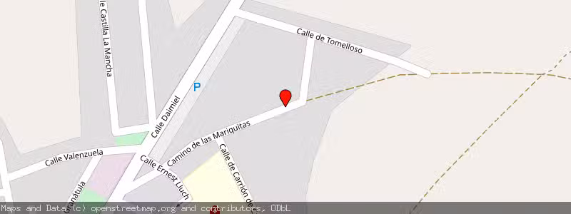 Mapa de Subasta de Inmueble (Nave industrial) en Bolaños De Calatrava, Ciudad Real 