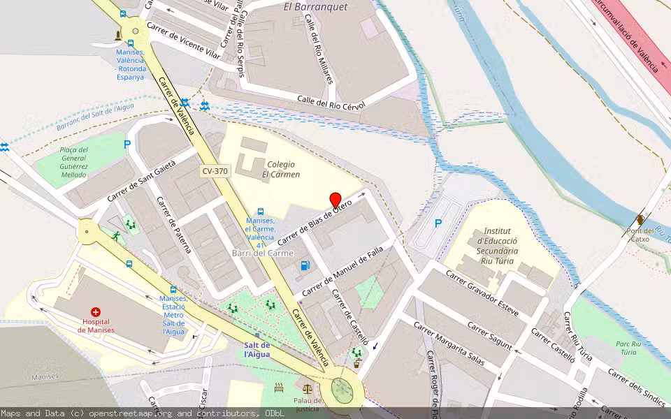 Mapa de Subasta Inmueble (Garaje) en Manises, Valencia/València