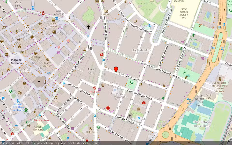 Mapa de Subasta Inmueble (Local comercial) en Reus, Tarragona