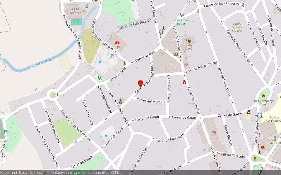 Mapa de Subasta Inmueble (Local comercial) en Tordera, Barcelona