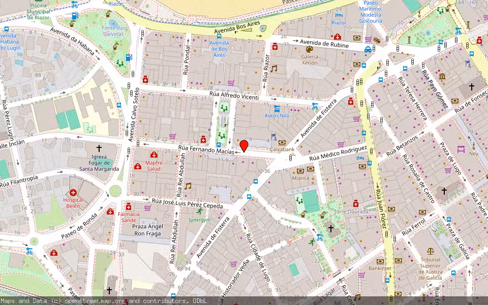 Mapa de Subasta Inmueble (Vivienda) en A Coruña