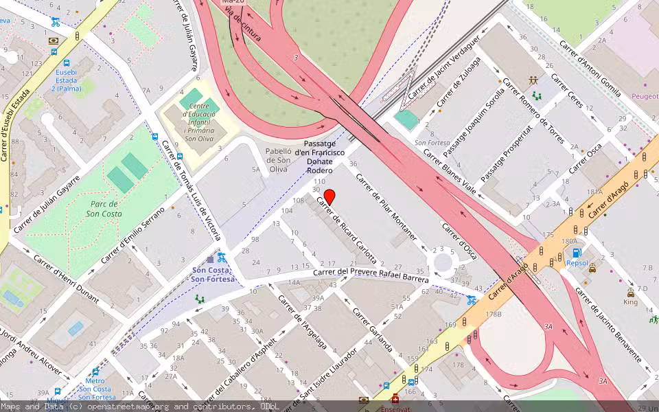 Mapa de Subasta Inmueble (Vivienda) en Palma, Illes Balears