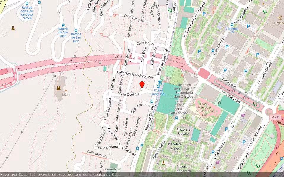 Mapa de Subasta Inmueble (Vivienda) en Las Palmas De Gran Canaria, Las Palmas