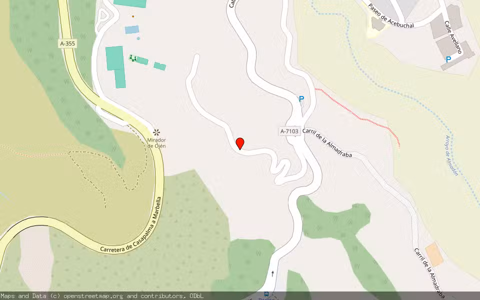 Mapa de Subasta Inmueble (Solar) en Ojen, Málaga