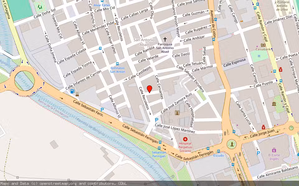 Mapa de Subasta Inmueble (Vivienda) en Cartagena, Murcia