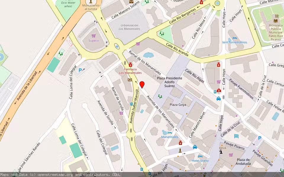 Mapa de Subasta Inmueble (Vivienda) en Torremolinos, Málaga