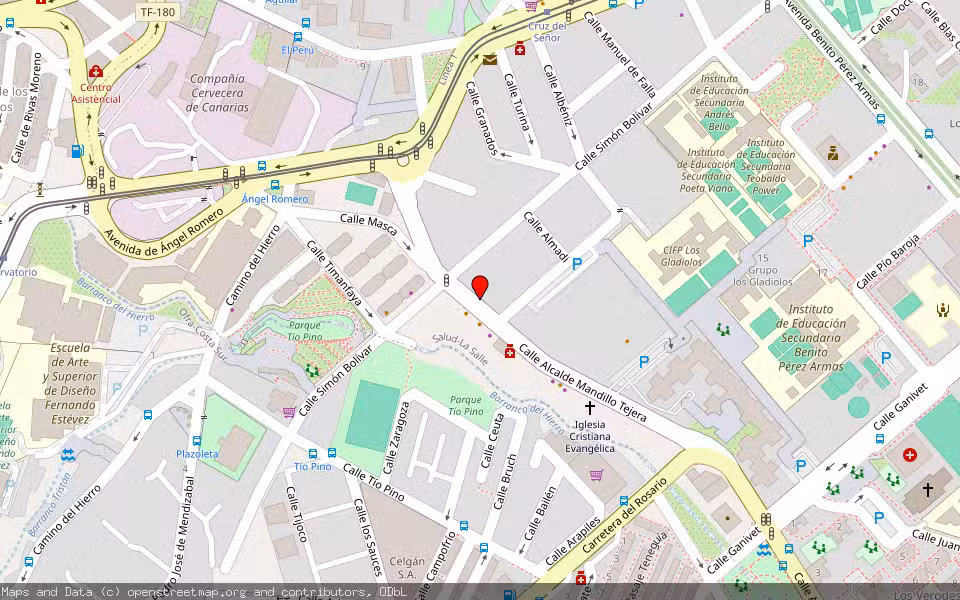 Mapa de Subasta Inmueble (Vivienda) en S/c De Tenerife, Santa Cruz de Tenerife