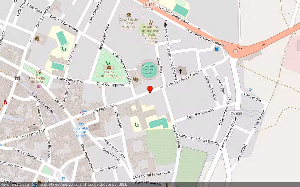 Mapa de Subasta Inmueble (Vivienda) en Toro, Zamora