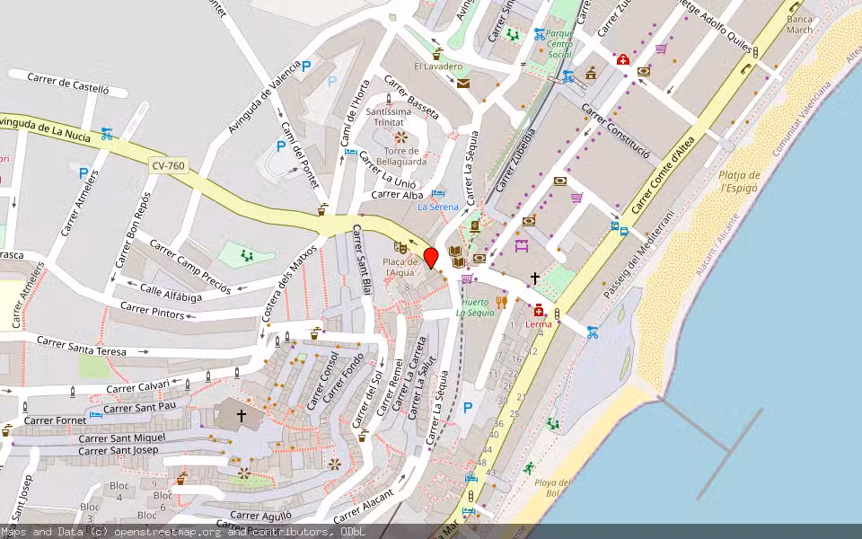 Mapa de Subasta Inmueble (Local comercial) en Altea, Alicante/Alacant
