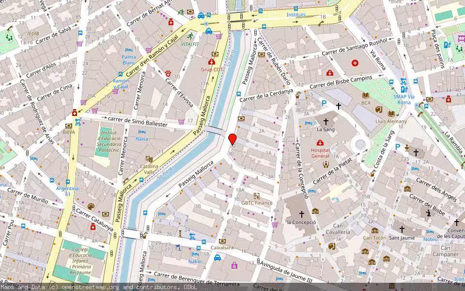 Mapa de Subasta Inmueble (Vivienda) en Palma, Illes Balears