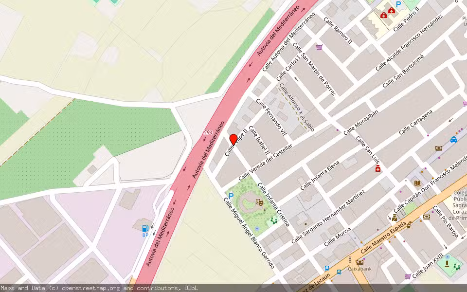 Mapa de Subasta Inmueble (Vivienda) en Librilla, Murcia
