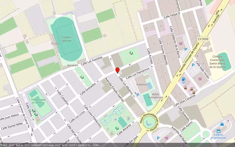 Mapa de Subasta Inmueble (Vivienda) en Almoradi, Alicante/Alacant