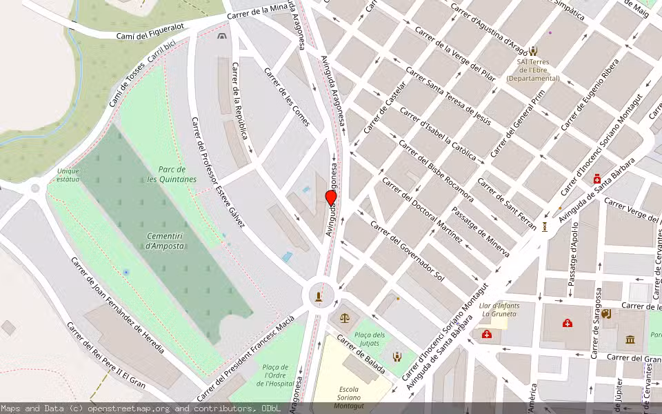 Mapa de Subasta Inmueble (Vivienda) en Amposta, Tarragona