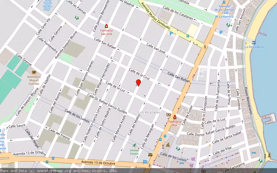Mapa de Subasta Inmueble (Vivienda) en Los Alcázares, Murcia