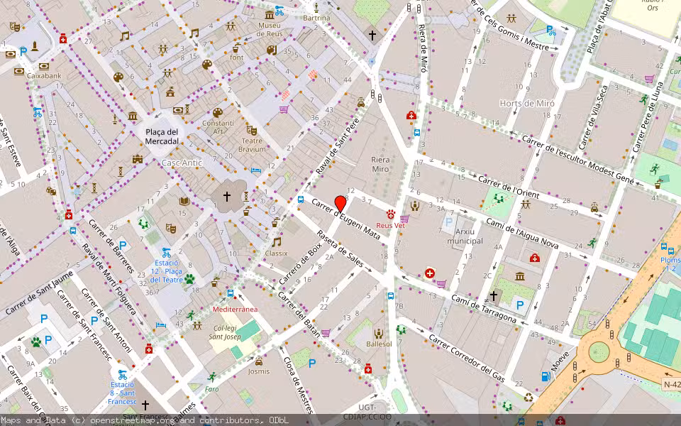 Mapa de Subasta Inmueble (Vivienda) en Tarragona