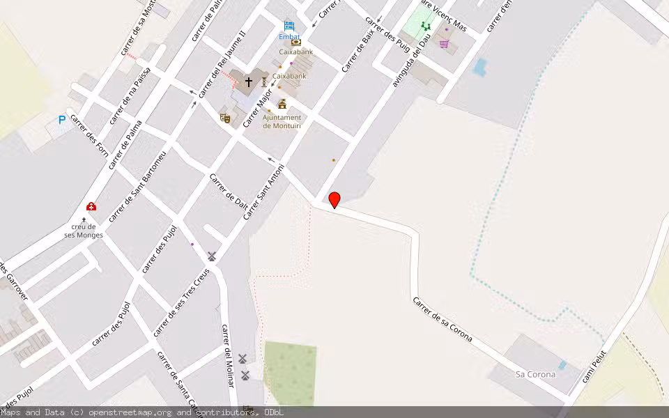 Mapa de Subasta Inmueble (Solar) en Montuiri, Illes Balears