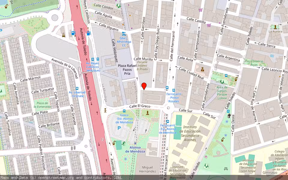 Mapa de Subasta Inmueble (Vivienda) en Getafe, Madrid