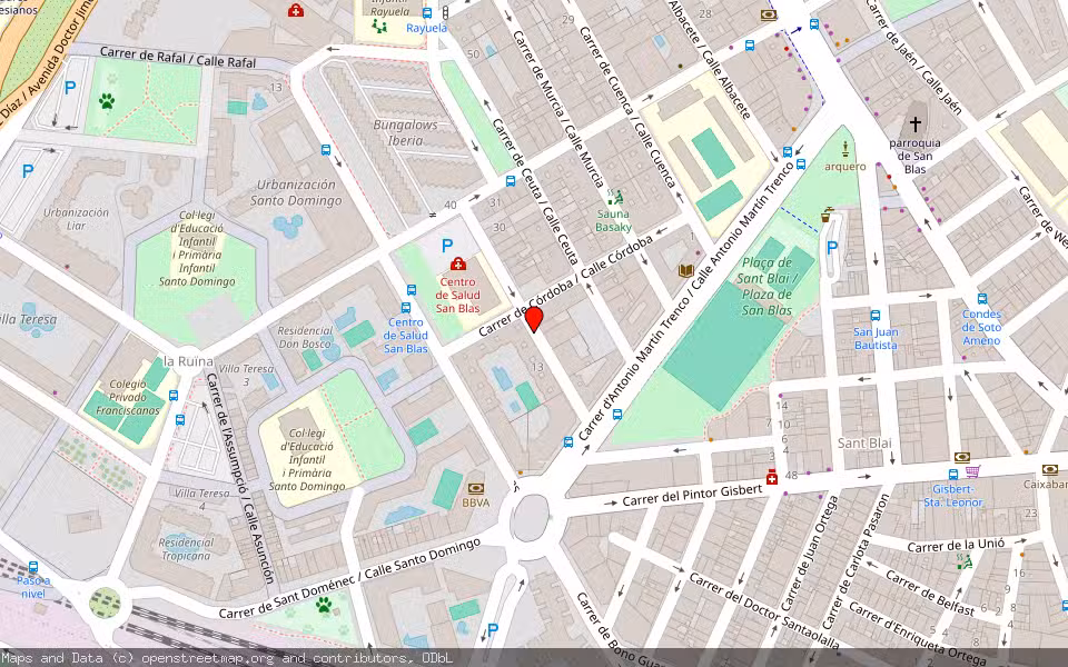 Mapa de Subasta Inmueble (Vivienda) en Alicante/alacant