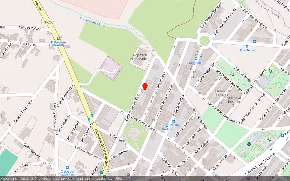 Mapa de Subasta Inmueble (Garaje) en Santa Cruz De Tenerife