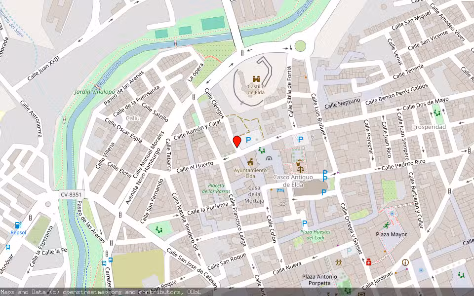 Mapa de Subasta Inmueble (Vivienda) en Elda, Alicante/Alacant