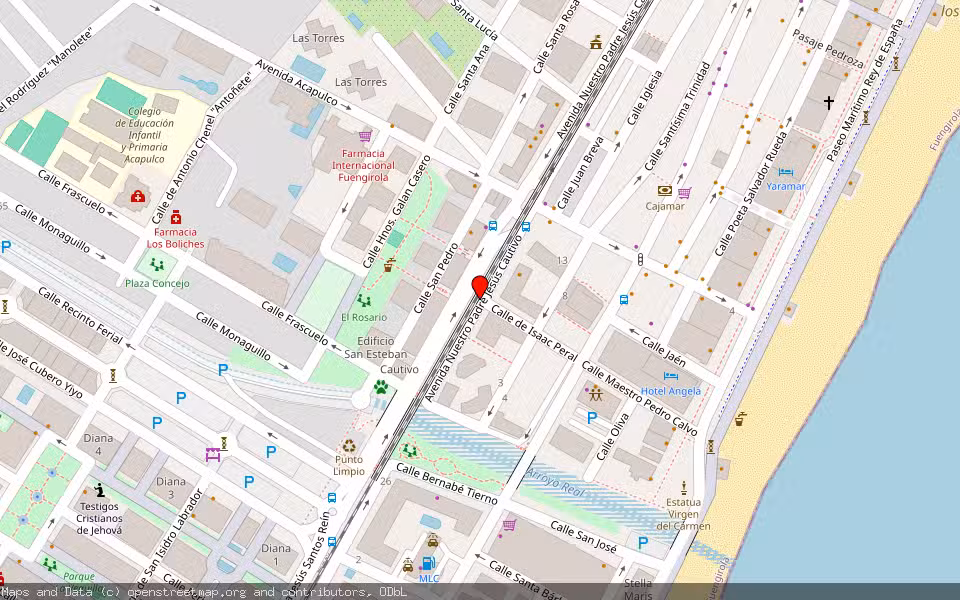 Mapa de Subasta Inmueble (Vivienda) en Fuengirola, Málaga