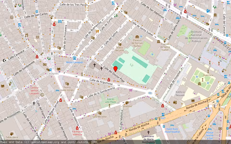 Mapa de Subasta Inmueble (Vivienda) en Madrid