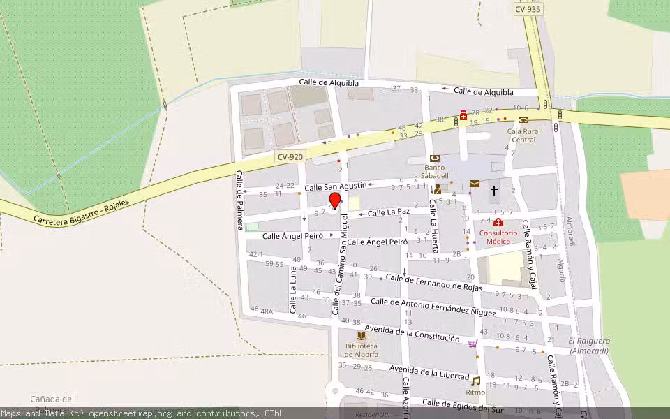 Mapa de Subasta Inmueble (Vivienda) en Algorfa, Alicante/Alacant
