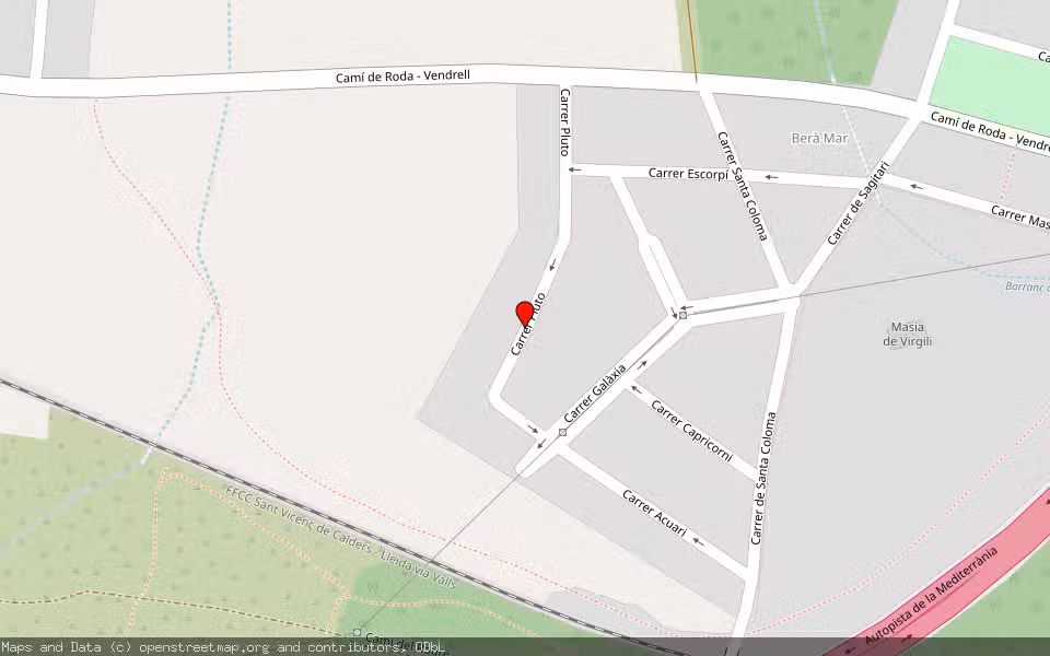 Mapa de Subasta Inmueble (Vivienda) en Roda De Berà, Tarragona