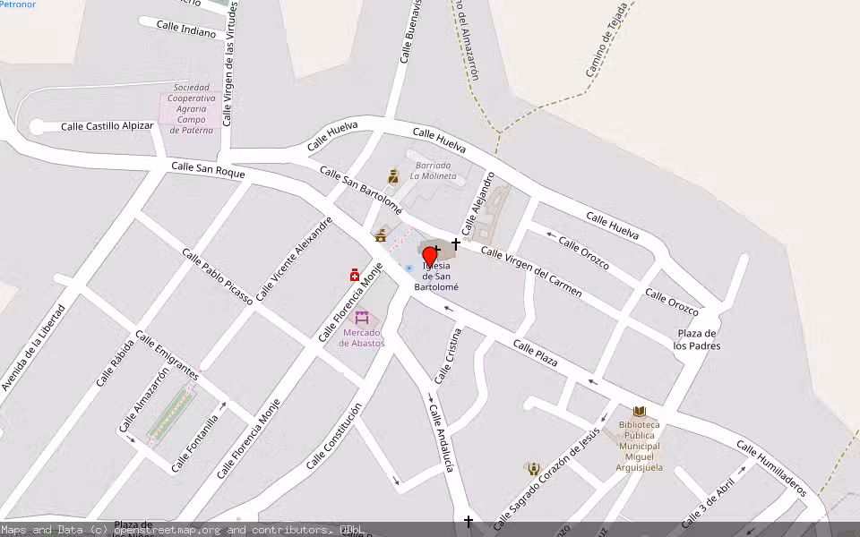 Mapa de Subasta Inmueble (Finca rústica) en Paterna Del Campo, Huelva