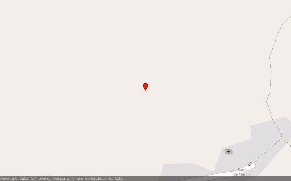 Mapa de Subasta Inmueble (Finca rústica) en Paraje La Rambla De Martin / Municipio Martin Del Rio, Teruel