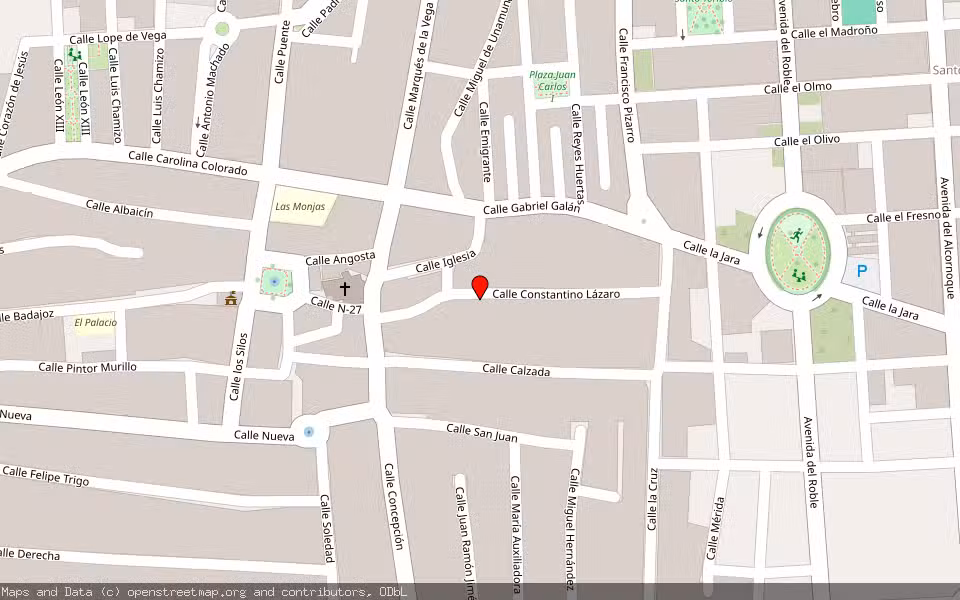 Mapa de Subasta Inmueble (Vivienda) en Puebla De La Calzada, Badajoz