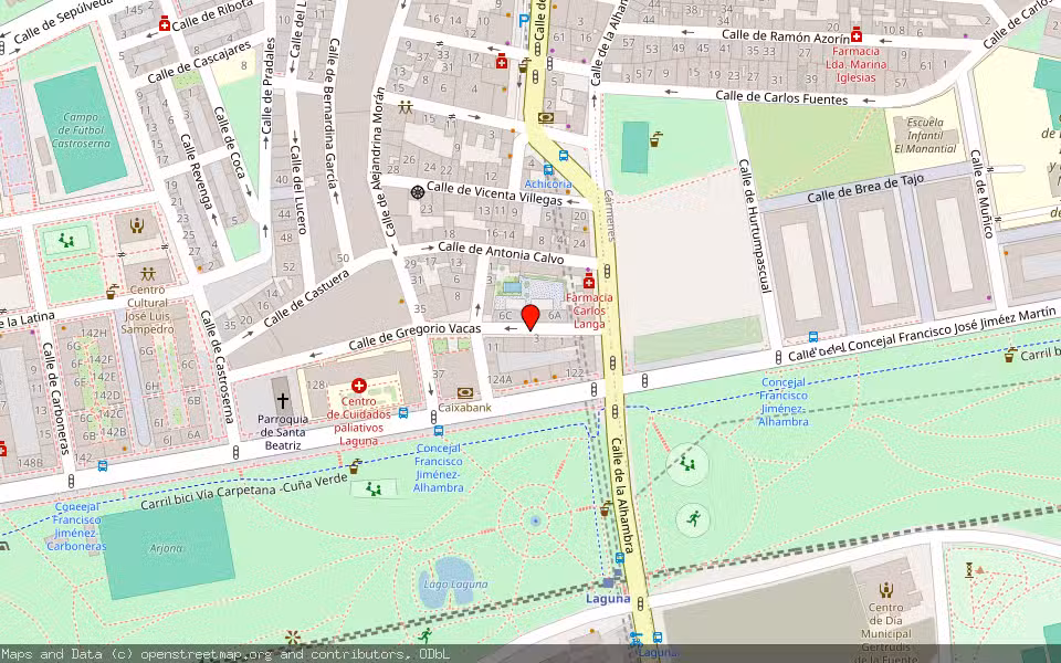 Mapa de Subasta Inmueble (Vivienda) en Madrid