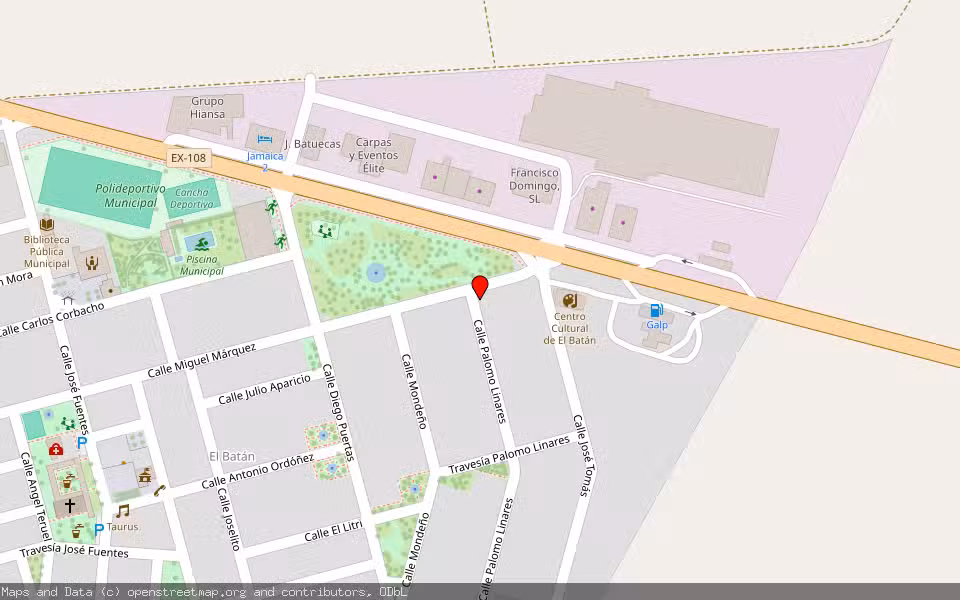 Mapa de Subasta Inmueble (Vivienda) en Linares, Jaén