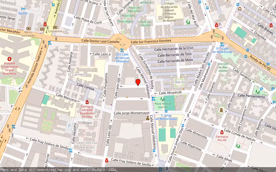 Mapa de Subasta Inmueble (Vivienda) en Sevilla