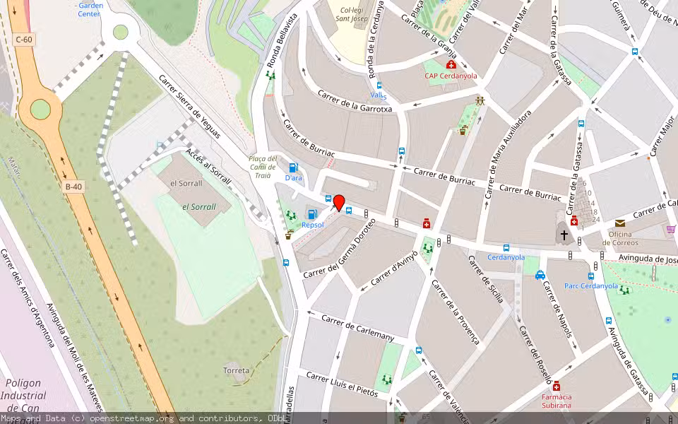 Mapa de Subasta Inmueble (Vivienda) en Mataró, Barcelona